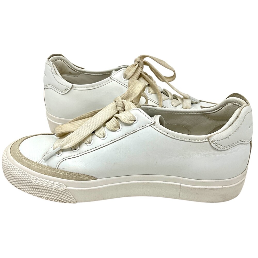 rag & bone Army Low Sneakers White EUR Size 38 US 8 Casual Lace Up Leather - Picture 9 of 12